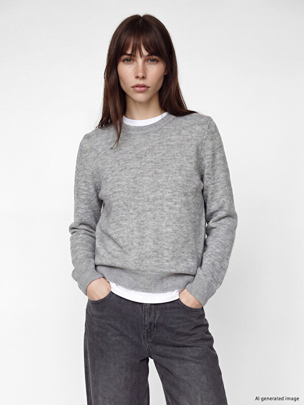 LCW EVERYDAY Crew Neck Women's Knitwear Sweater