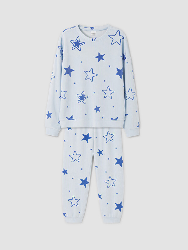 LCW Kids Baskılı Kız Çocuk Pijama Takımı