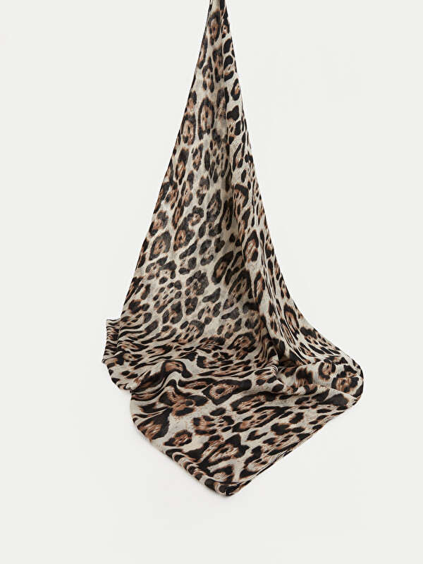 LCW ACCESSORIES Grande écharpe femme imprimé léopard