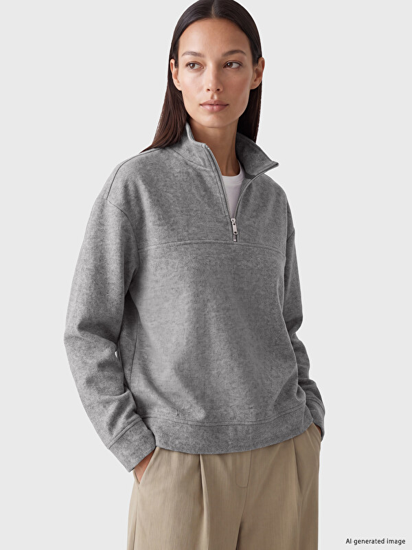 LCW EVERYDAY Half-Zip Women's Sweatshirt