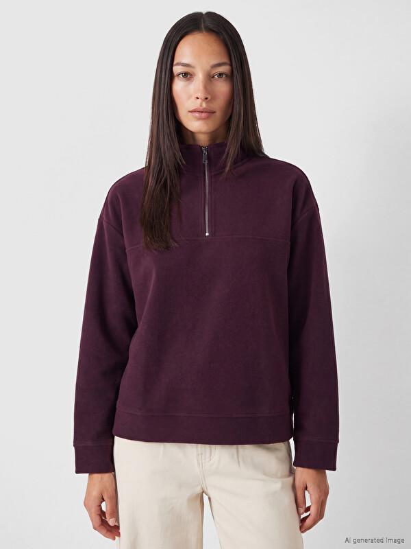 LCW EVERYDAY Half-Zip Women's Sweatshirt