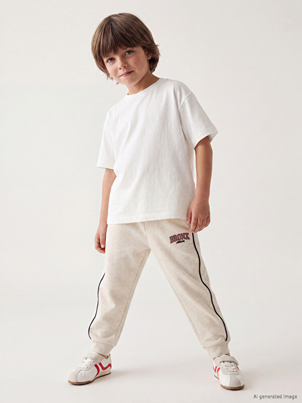 LCW Kids Baskılı Erkek Çocuk Jogger Eşofman Altı