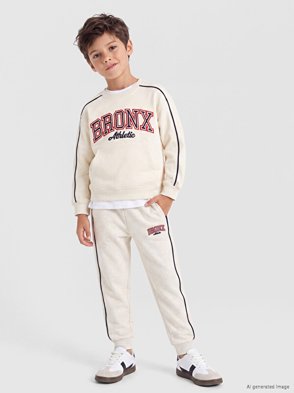 LCW Kids Baskılı Erkek Çocuk Jogger Eşofman Altı