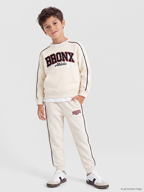 LCW Kids Printed Boys' Jogger Sweatpants