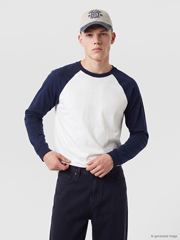 XSIDE Bisiklet Yaka Reglan Kollu Erkek Sweatshirt