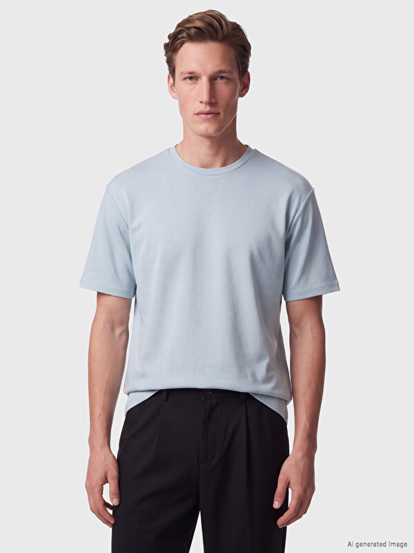 LCW Vision Loose Fit Fluid Fabric T-shirt /04