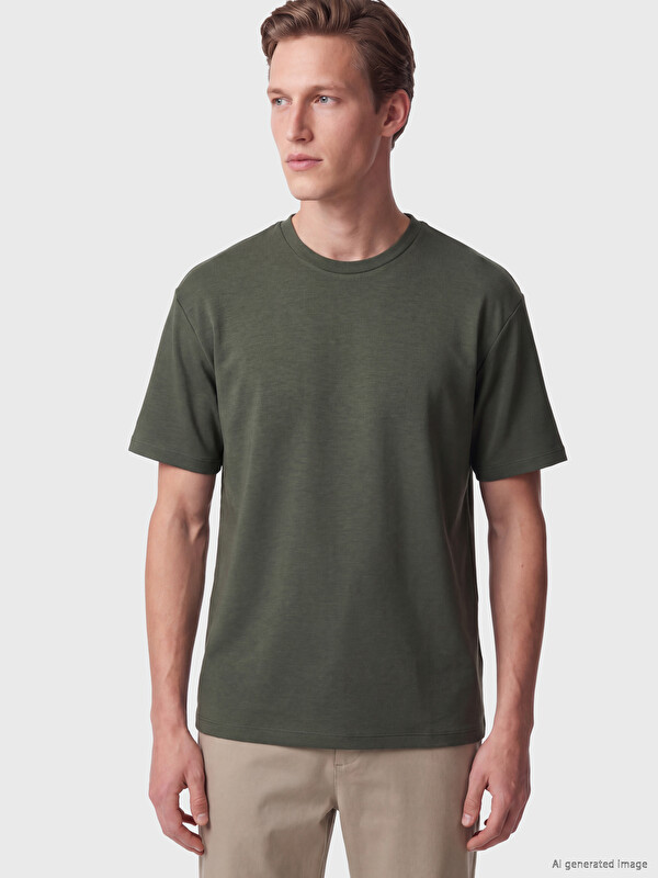 LCW Vision Loose Fit Fluid Fabric T-shirt /04