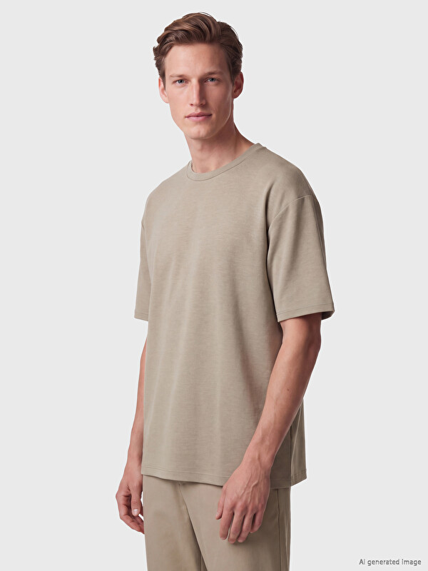 LCW Vision Loose Fit Akışkan Kumaş Tişört /04