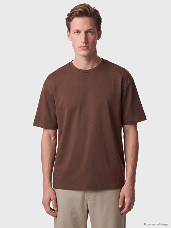 LCW Vision Loose Fit Fluid Fabric T-shirt /04