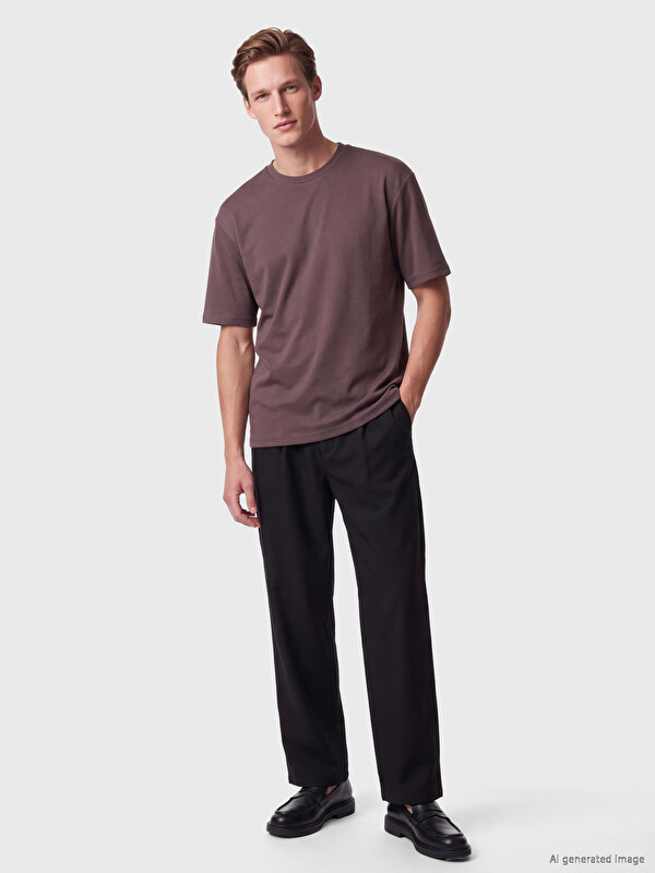 LCW Vision Loose Fit Fluid Fabric T-shirt /04