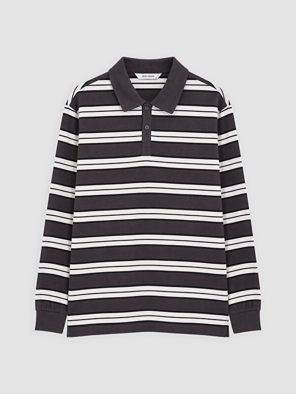 LCW Vision Bluza sportive me jakë polo me vija për burra