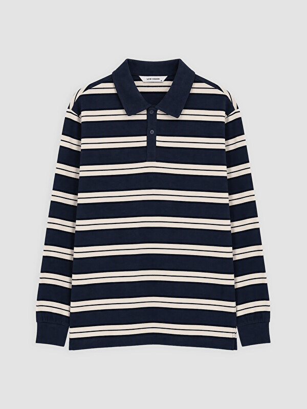 LCW Vision Bluza sportive me jakë polo me vija për burra