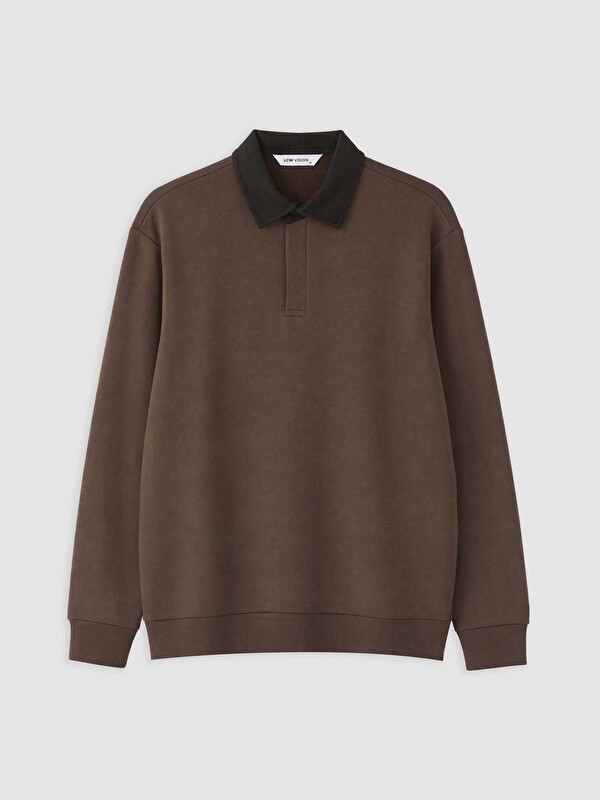 LCW Vision Polo Collar Men's Sweatshirt