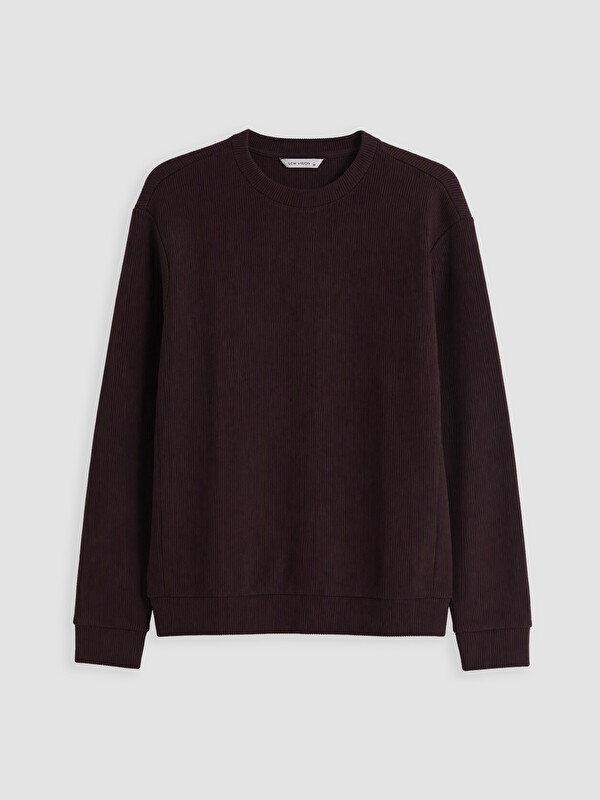 LCW Vision Bisiklet Yaka Erkek Kalın Sweatshirt