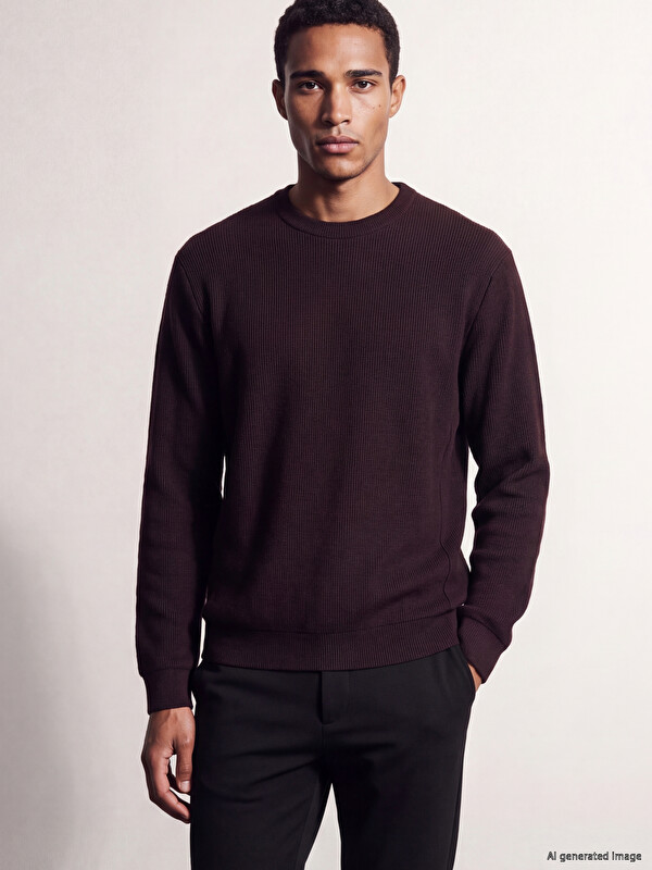 LCW Vision Crew Neck Men's Thick Sweatshirt