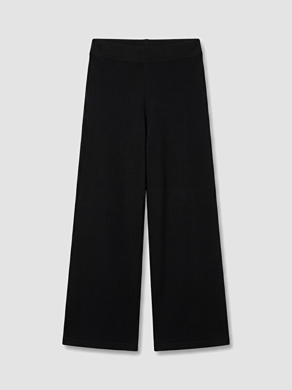 LCW EVERYDAY Beli Lastikli Geniş Paça Kadın Triko Pantolon