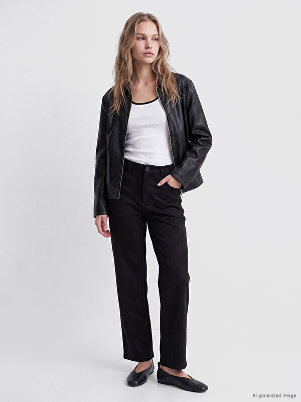 LCW Vision Woman Black Trousers