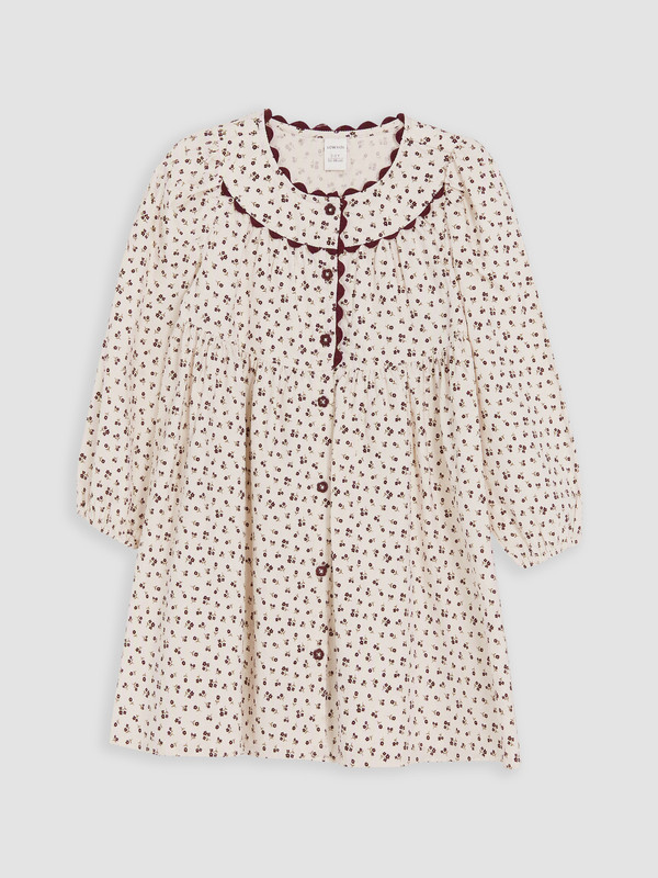LCW Kids Floral Girls' Velvet Dress