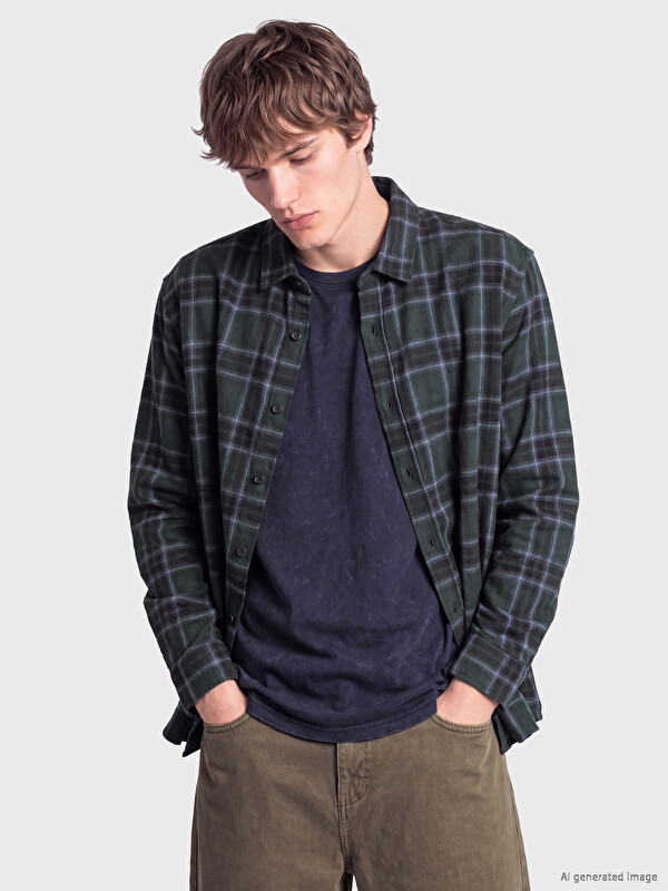 XSIDE Relax Fit Plaid Men's Lumberjack Shirt