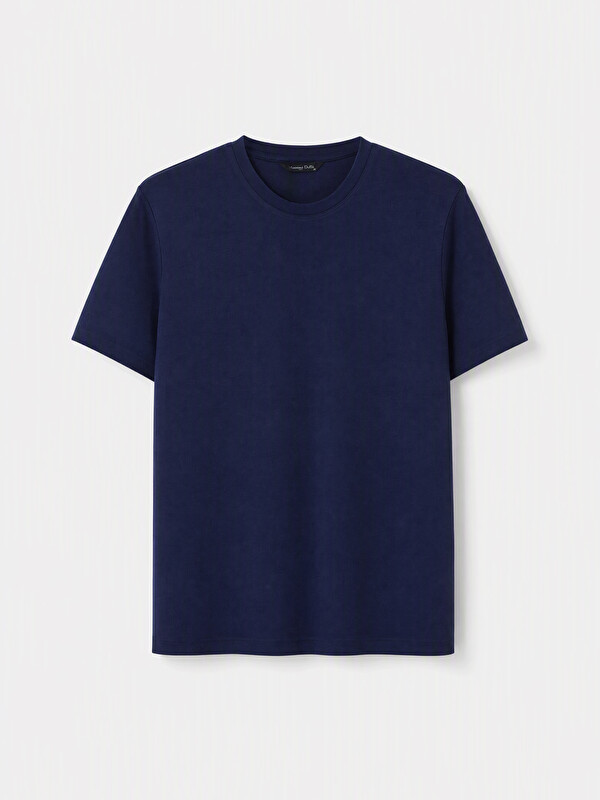 LCWAIKIKI Classic T-shirt pëlhurë e trashë me prekje të thatë, prerje e rregullt /03 për burra