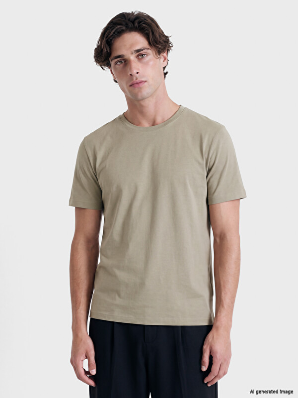 LCWAIKIKI Classic Regular Fit Dry Touch Thick Fabric T-Shirt /03