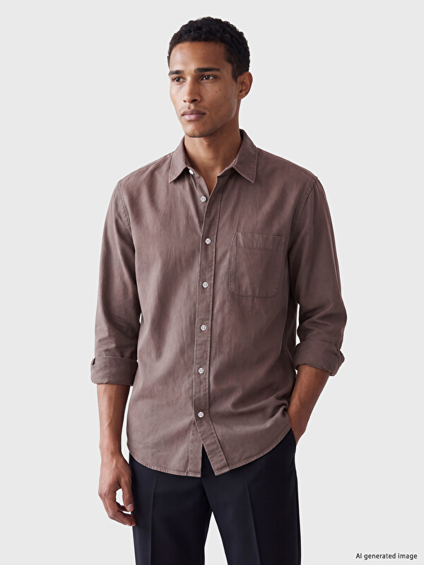 LCW Vision Regular Fit Gabardine Men's Shirt