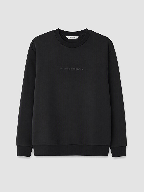LCW Vision Crew Neck Printed Men's Sweatshirt