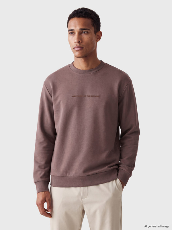 LCW Vision Crew Neck Printed Men's Sweatshirt