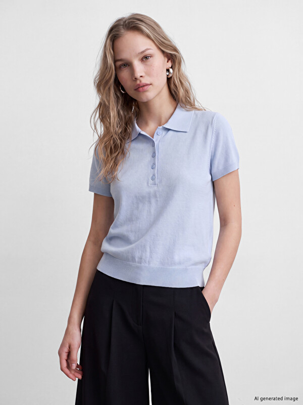 LCW Vision Polo Collar Women's Knitwear Sweater