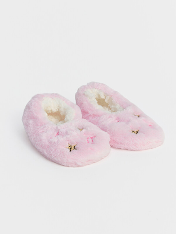 LCW Kids Embroidery Detailed Girls' Home Sock