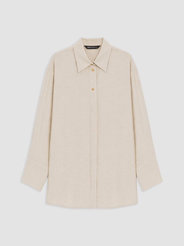 LCW Modest Poplin Kadın Gömlek Tunik