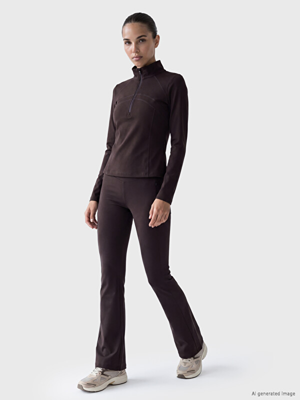 KOOR SPORT Pocketed Flare Women's Leggings Pants