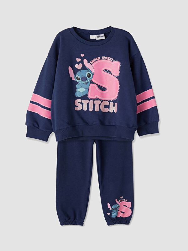 LCW Kids Stitch and Angel Printed Girls' Set