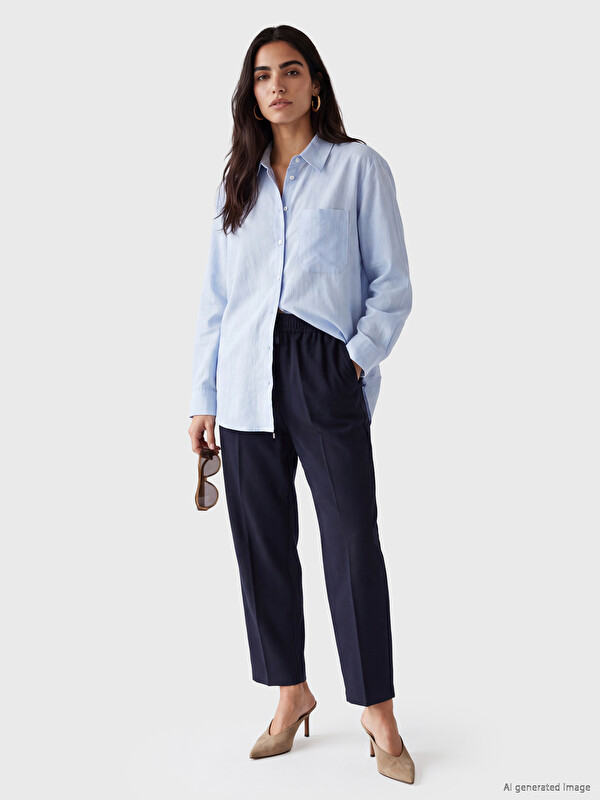 LCW Vision Elastic Waist Standard Fit Women's Trousers