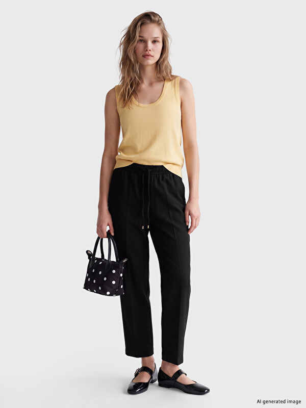 LCW Vision Elastic Waist Standard Fit Women's Trousers
