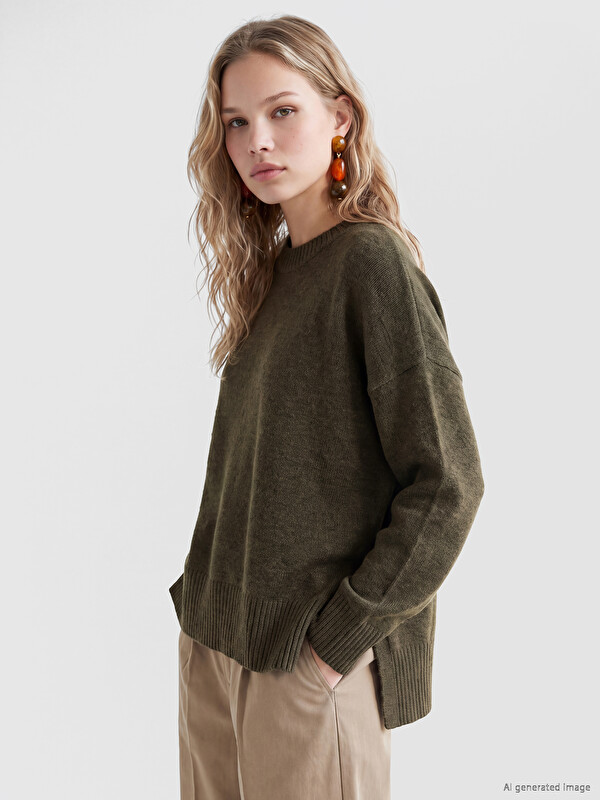 LCW Vision Pulovër triko oversize për gra