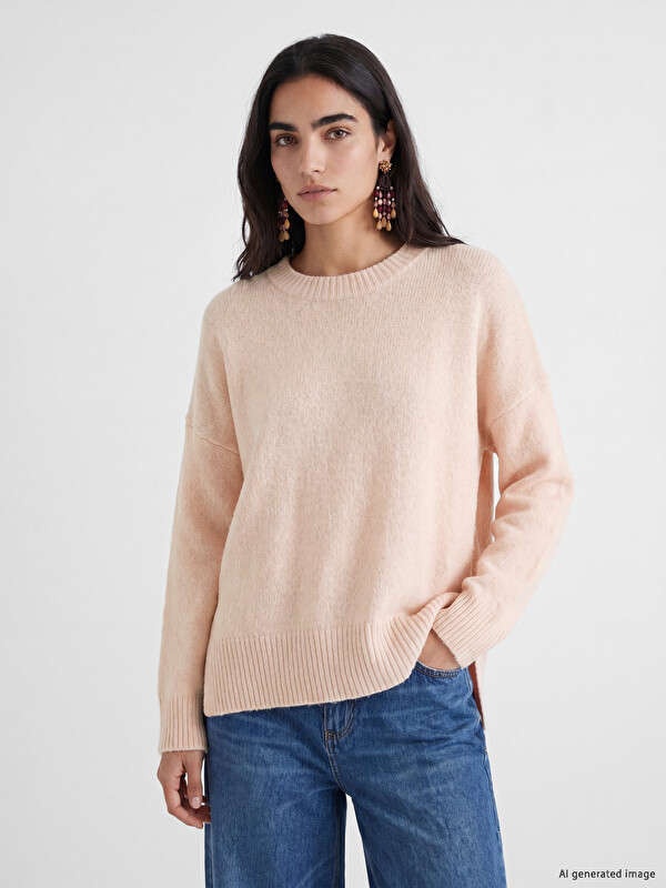 LCW Vision Oversize Kadın Triko Kazak