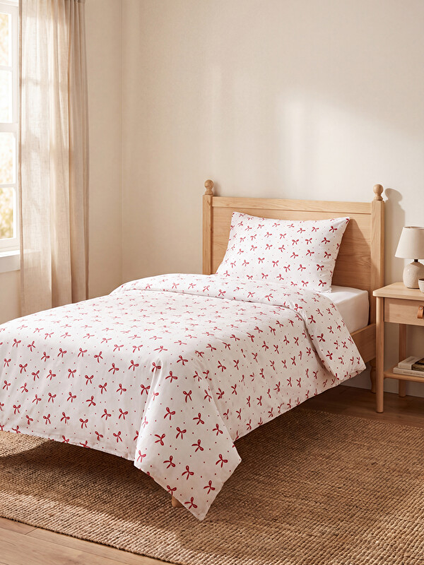 LCW HOME Fiyonk Baskılı Tek Kişilik Nevresim Seti
