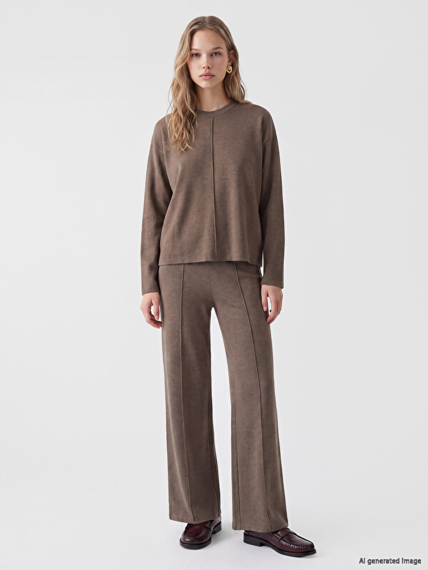 LCW Vision Elastic Waist Women's Knitwear Trousers