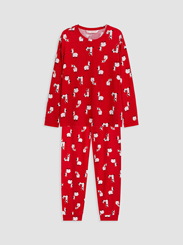 LCW DREAM Set de Pijamale pentru Femei cu Tematică de Anul Nou