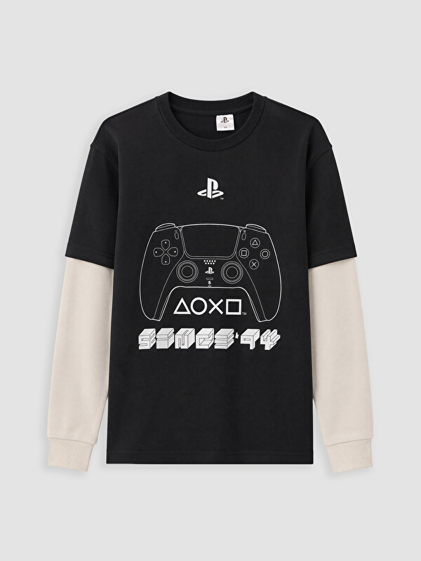 LCW Kids Playstation Printed Boys' T-shirt