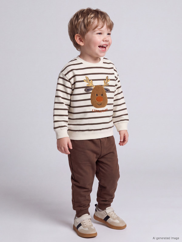 LCW baby Yeni Yıl Temalı Erkek Bebek Takım