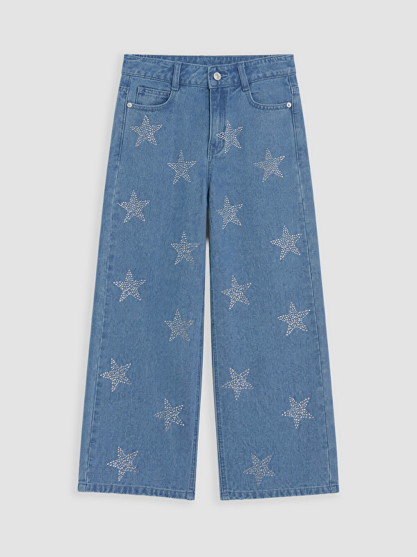 LCW Kids Regular Fit Stoned Girls' Jeans