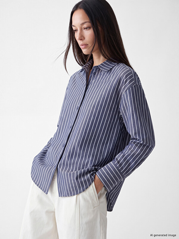 LCWAIKIKI Classic Striped Women's Shirt