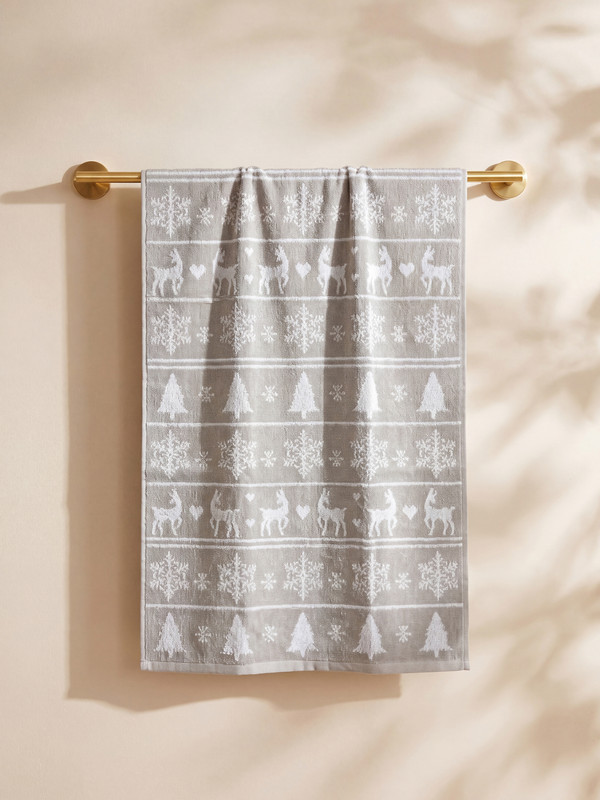 LCW ACCESSORIES Prosop de față din Bumbac cu Tematică de Anul Nou 50x80 cm