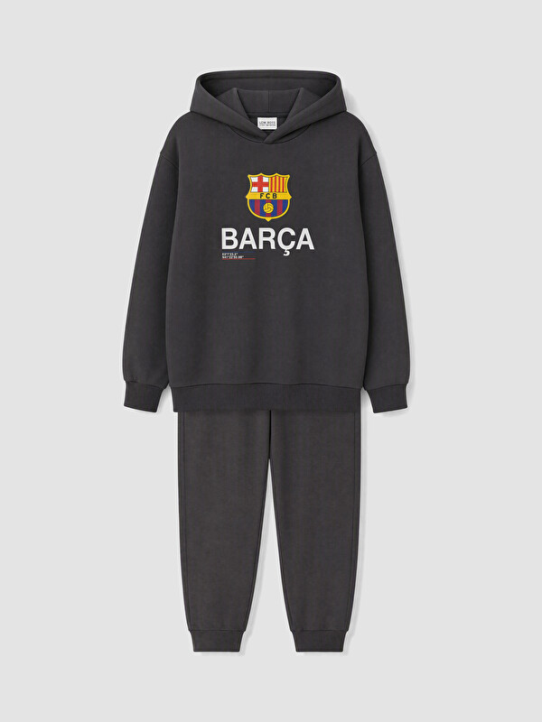 LCW Kids Fc Barcelona Printed Boys' Tracksuit Set