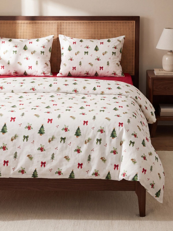 LCW HOME New Year Themed Double Duvet Cover Set