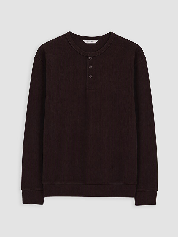 LCW Vision Bisiklet Yaka Erkek Sweatshirt