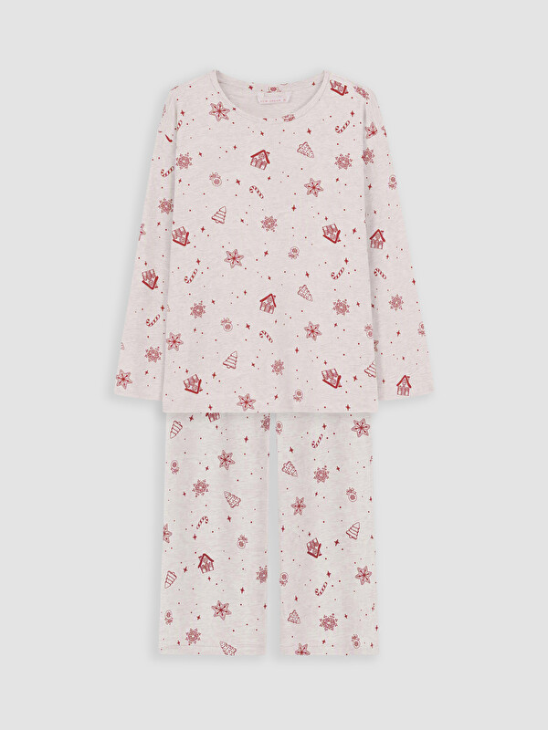 LCW DREAM Yılbaşı Temalı Kadın Pijama Takımı