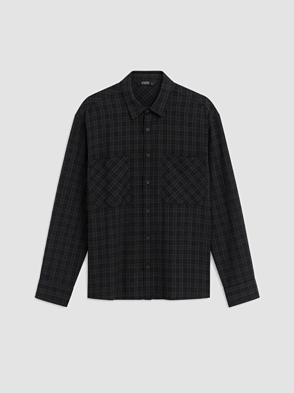 XSIDE Man Black Shirt